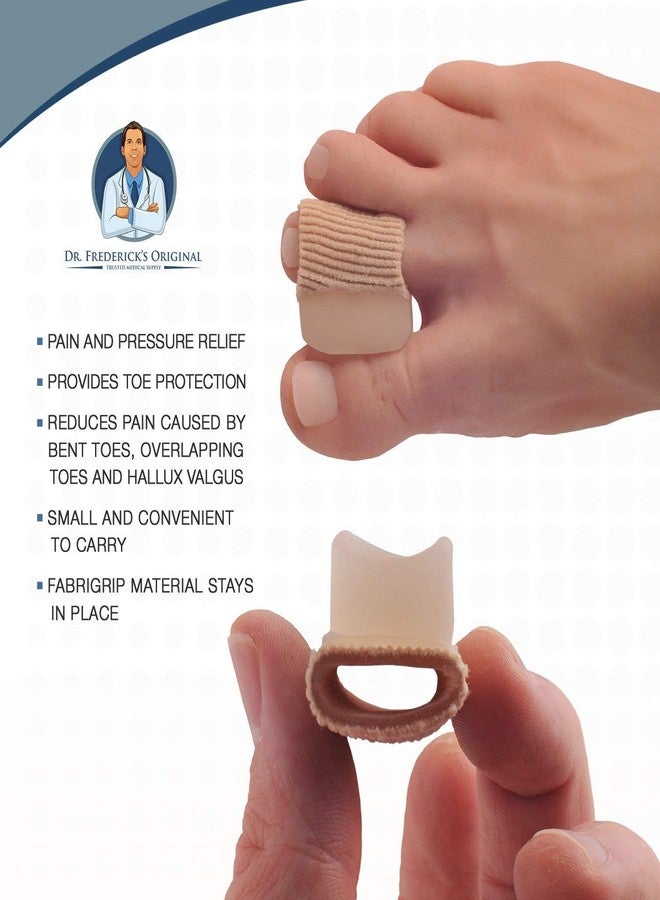 Dr. Frederick's Original Fabric Toe Protectors - 4 ct - Bunion Relief Toe Spacer Set - Fabrigrip Separator Caps for Men & Women - Image 3